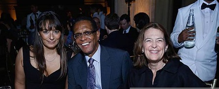 Deborah with her husband and friend spending a quality time